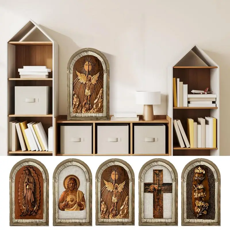 

Декор Sacre в виде Сердца Иисуса, стол в рамке, искусство и винтажное искусство на стену, деревянное винтажное искусство, богомилость, католические искусства