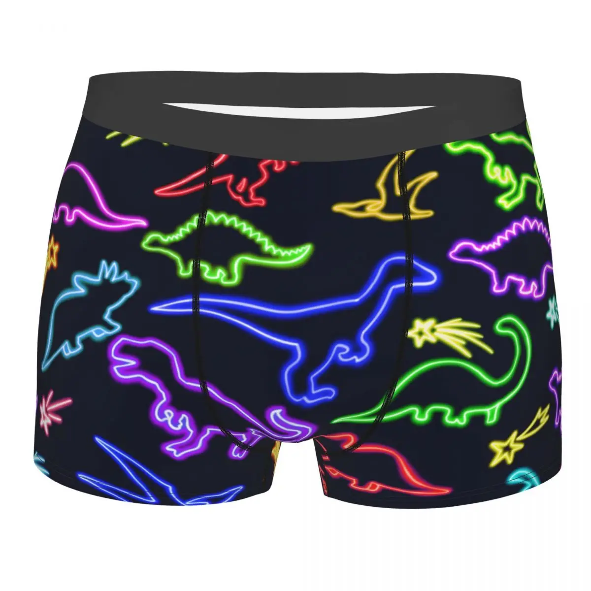 

Novelty Boxer Neon Dinosaurs Shorts Panties Men's Underwear Breathable Underpants for Male