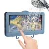 Liner Tablet Or Phone Holder Waterproof Case Box Wall Mounted All Covered Mobile Phone Shelves Self-Adhesive Shower Accessories 1