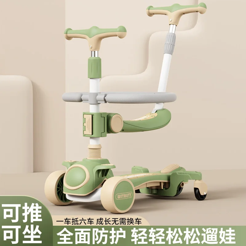 Children's Skateboard New 5-in-1 Baby Multifunctional Skateboard Car 1-3 To 8 Years Old Car