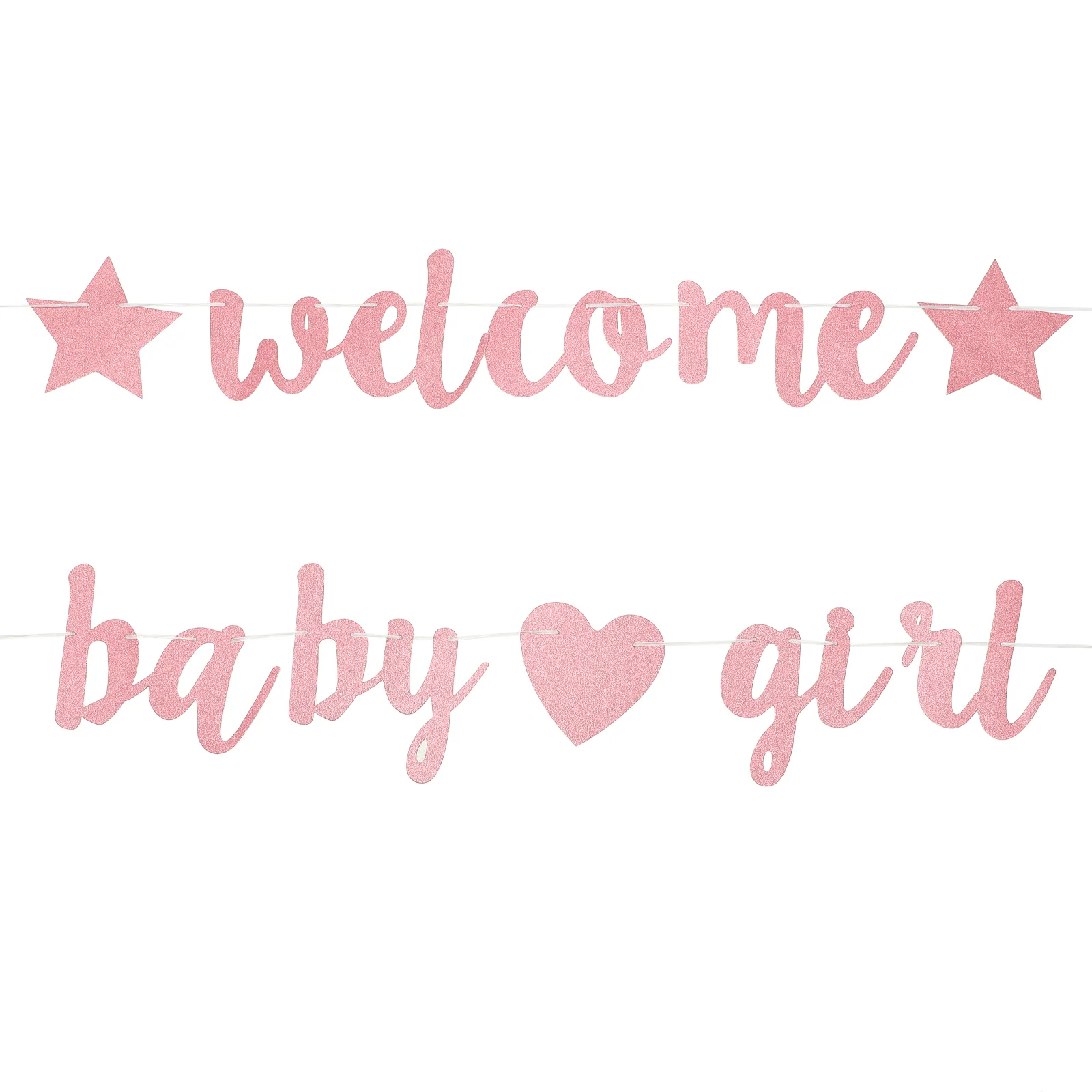 라떼 베이비 샤워 배너 장식, 환영 소녀 화환, 사냥 걸이식,  생일 종이 폴리에..