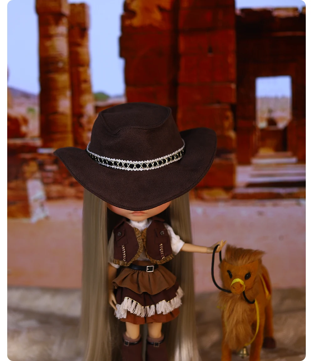 Neo Blythe Doll Western Cowgirl Outfit Set 5