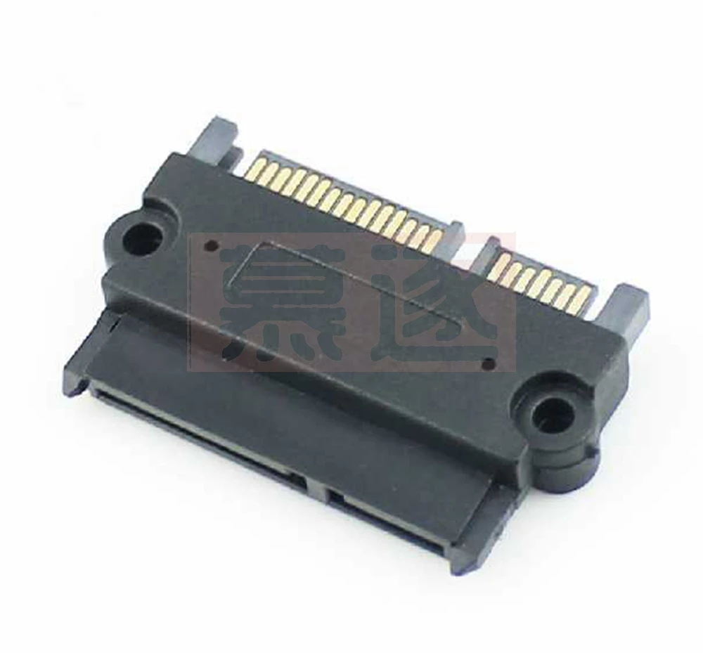 SATA macho para conversor adaptador fêmea SATA, 22Pin, 7Pin Plus 15Pin, Cabo de dados