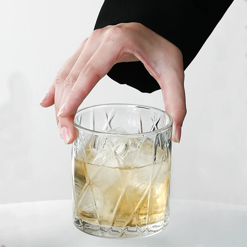335ml Fashion Whiskey Glass Glassware for Cocktail Scotch Bourbon Gin Vodka Brandy Party Creative Beer Cup Transparent Drinkware