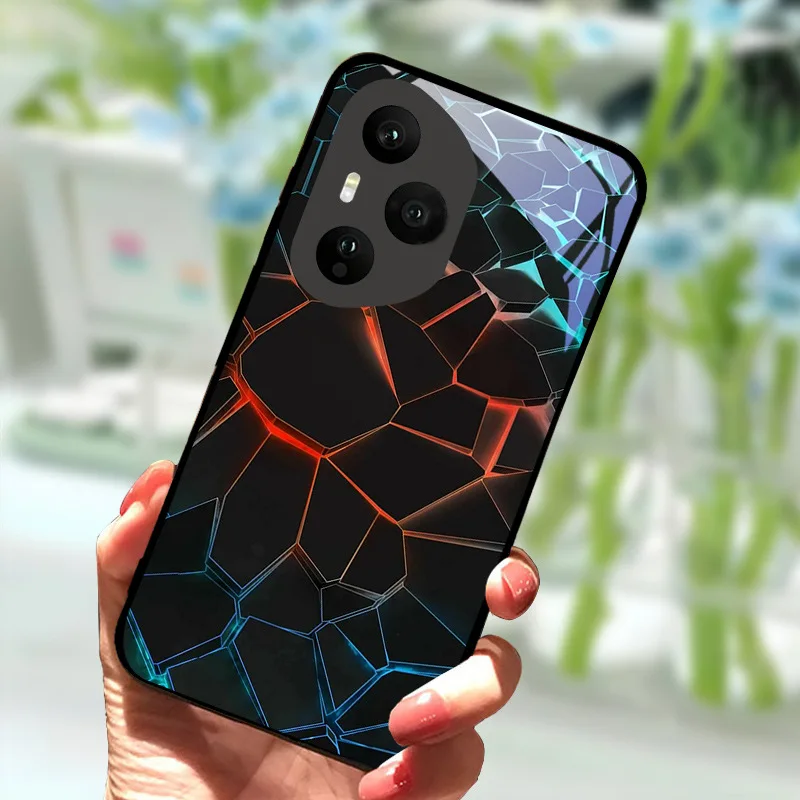 Luxurious Tempered Glass Anti-Fall Shockproof Phone Case - Premium Back Cover