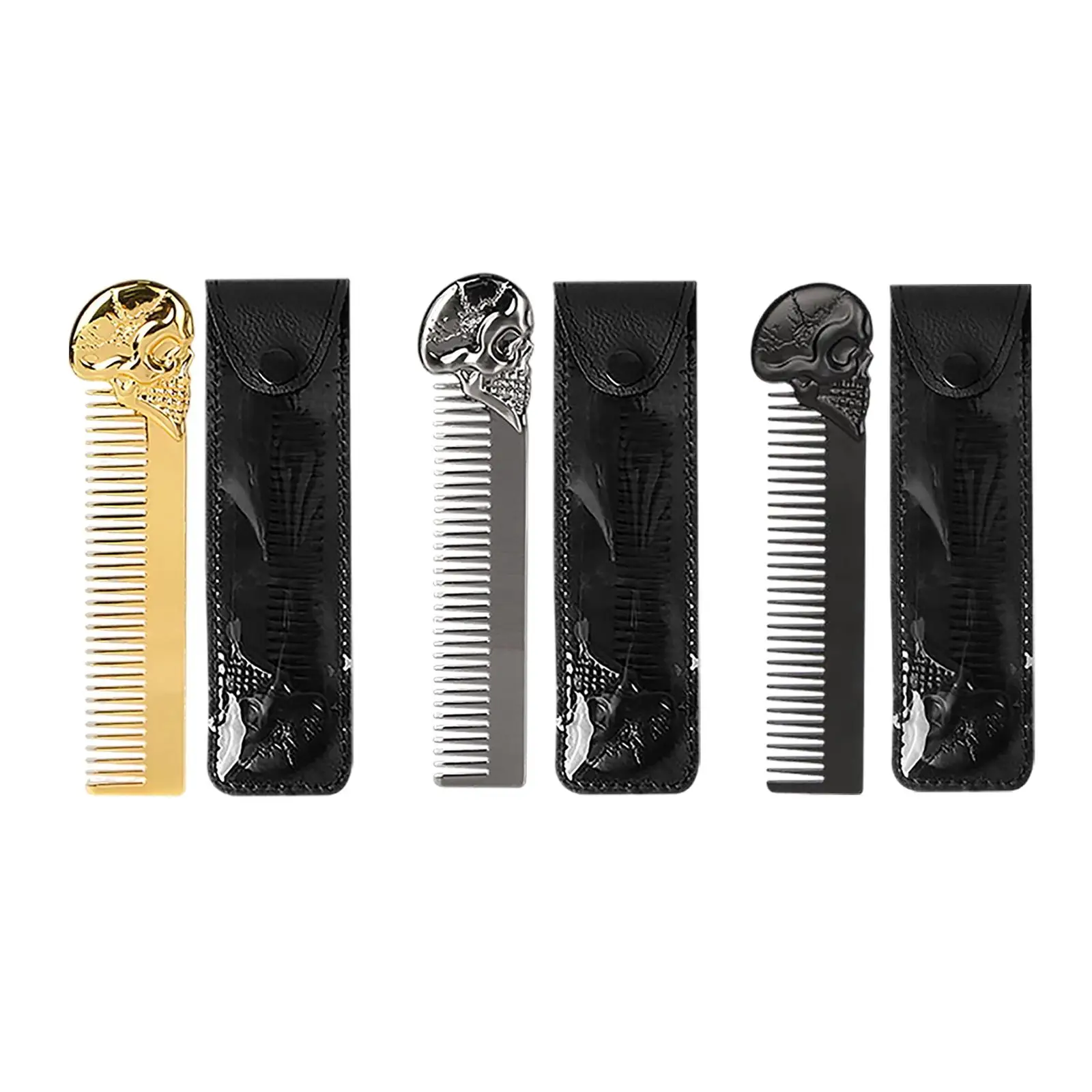 

Comb for Men Metal Pocket Comb Hairdressing Barber