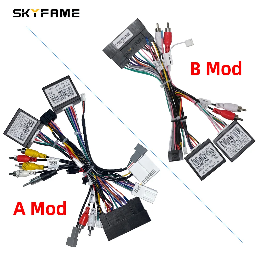 SKYFAME Car Wiring Harness Adapter Canbus Box Spdif Amplifier Decoder For Hyundai Sonata 8 9 Kia K3 KX7 KX5 Ix45 IX35 SantaFe car wire cable adapter car stereo accessories car amplifier wiring kit