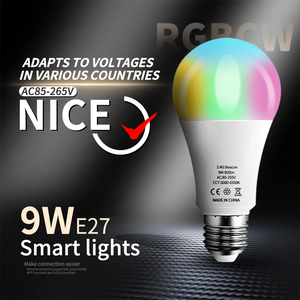 

Умная лампа с дистанционным управлением и поддержкой Bluetooth