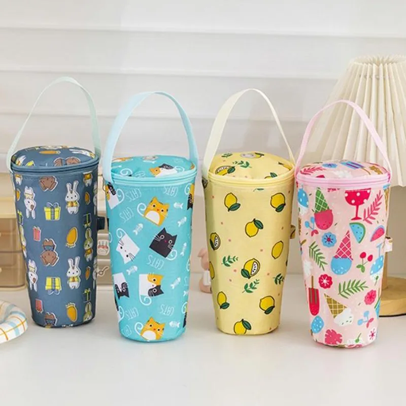 Portable Milk Tea Tote Bag Heat Preservation Bag Carrying Insulated Cup Cover Umbrella Bag Handbag Camping Drinkware Accessories 10