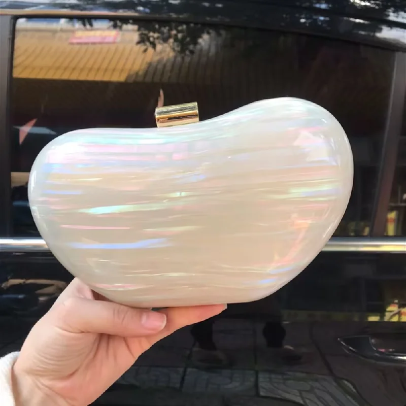 Luxury Acrylic Square Bag Women's Handbag Shimmer Striped Fashion Evening Bag Wedding Party Clutch Purse Shoulder Crossbody Bag