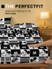 1 cartoon cute Mickey pattern digital printed frosted Fitted Sheet,bedroom printed bed cover,bedding(No pillowcase) 5