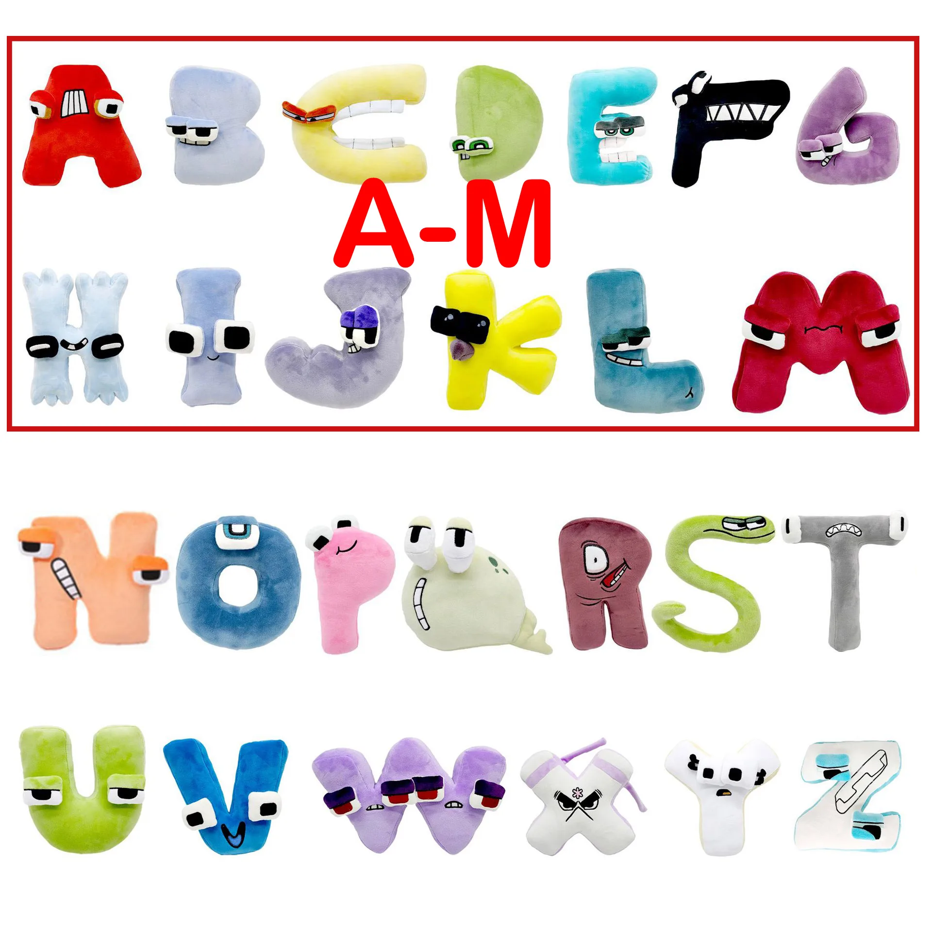  DOGENKE 26 PCS Alphabet Lore Plush Toy,Preschool