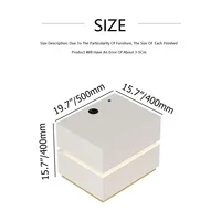 Nattbord med lys og ladestasjon