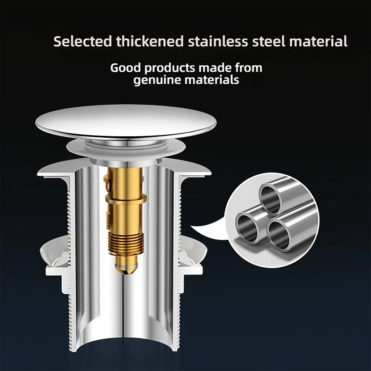 Washbasin Sink Push Drain Valve For Bathroom New Drain Plug Bathroom Fixtures, Brass Set, Black Chrome Washbasin, Pop Strainer