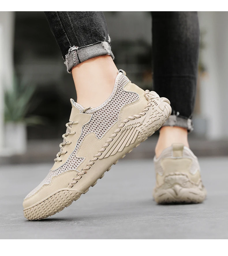 Modische Mesh-Sneaker, lässige Herrenschuhe, bequem, langlebig, atmungsaktiv, zart weich und nicht schädlich für die Füße_voghion.com
