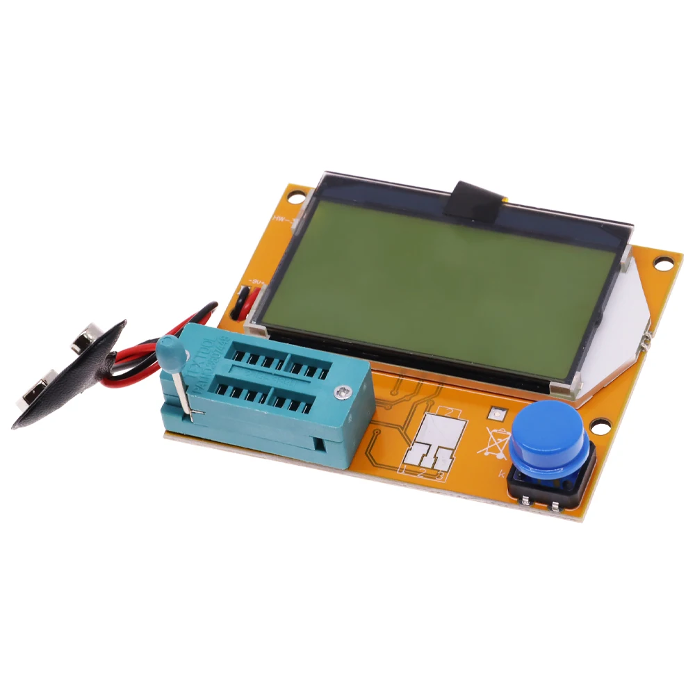 LCR-T4 ް 328 M328 LCD 128*64 9V Ƽ  Ʈ ׽ ESR  ̿ 3  ĿнϽ ESR  MOS PNP NPN LCR + ̽
