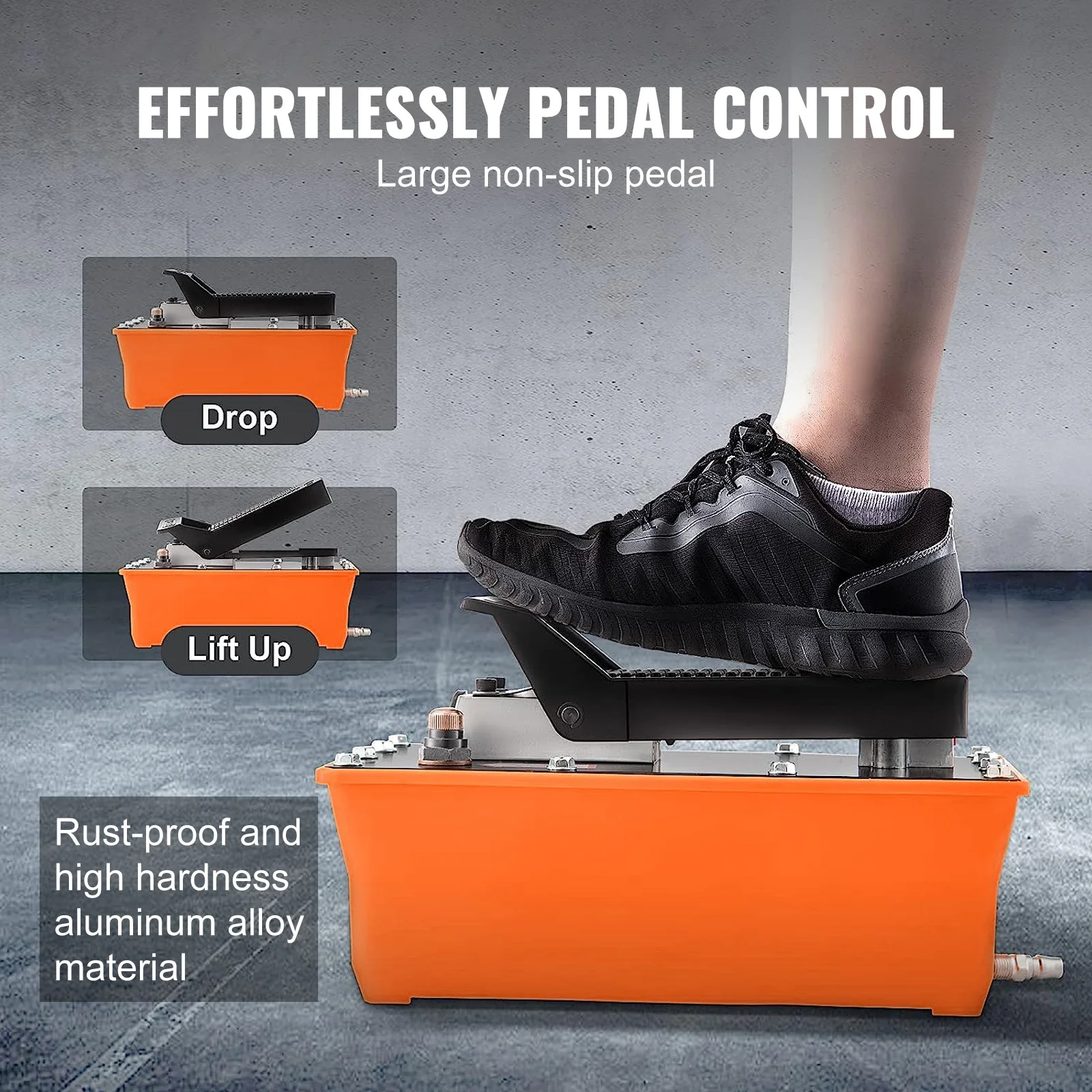 SucceBuy Hydraulic Bead Breaker 1000 PSI Tire Bead Breaker with Metal Foot Pump Heavy-duty Steel Bead Breaker Tool for Truck ATV