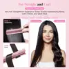 Straightener and curler 2 in 1 dazzling Rhinestone Crystal Bling Straightening crimped flat iron 30s fast heating dual voltage 4