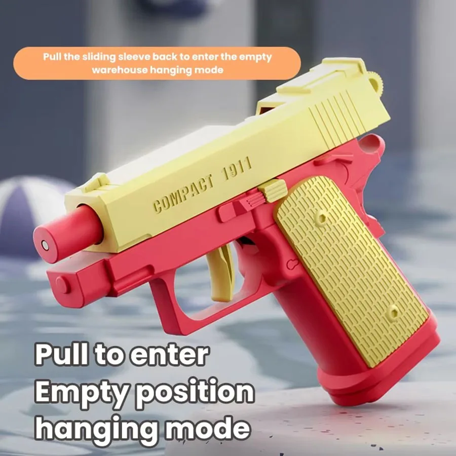 M1191 Mini Water Gun Children's Non Electric Handgun Summer Outdoor Fully Automatic Water Playing Toy Boys andGirls Shooting Toy 5
