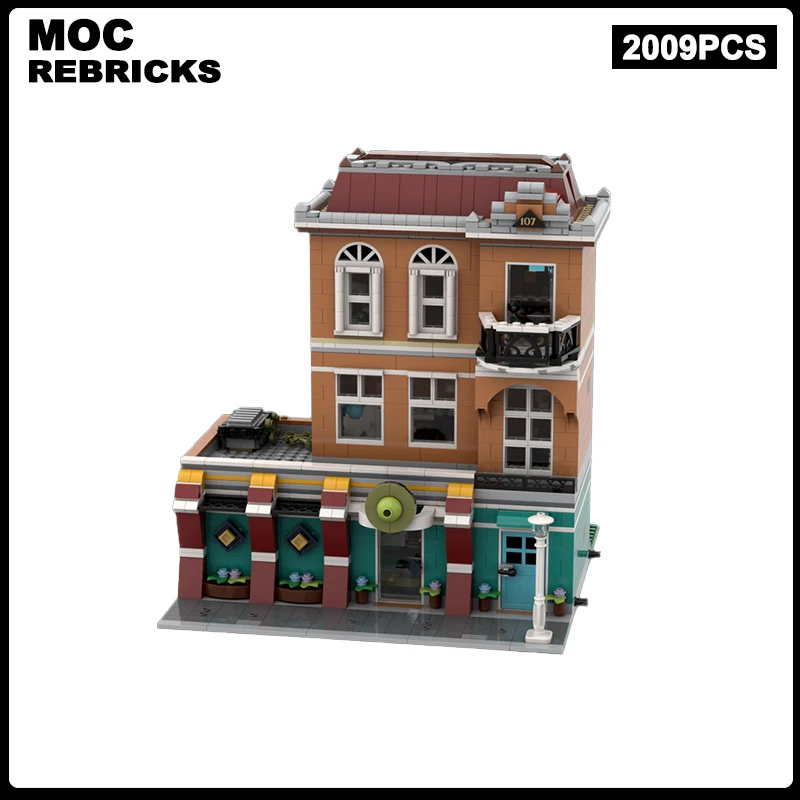 

Medieval Street View Series Modular Building MOC Birch Bowling Alley DIY Model Technical Bricks Assembly Children Toys Gifts