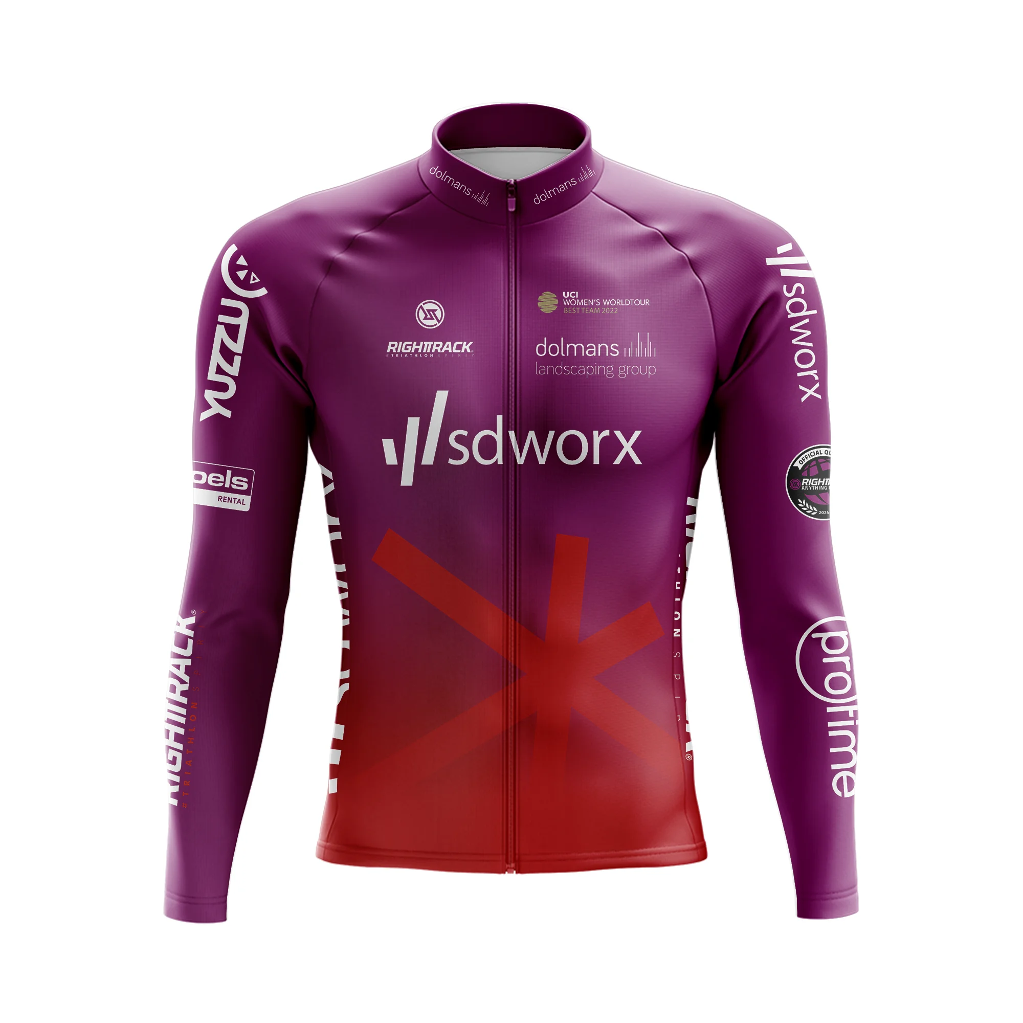 thumbnail image 1 of Jersey de ciclismo de invierno Champ SDWorx Chaquetas térmicas de manga larga de polar Protime Ropa de ciclismo de carretera RightTrack, 1 of 5