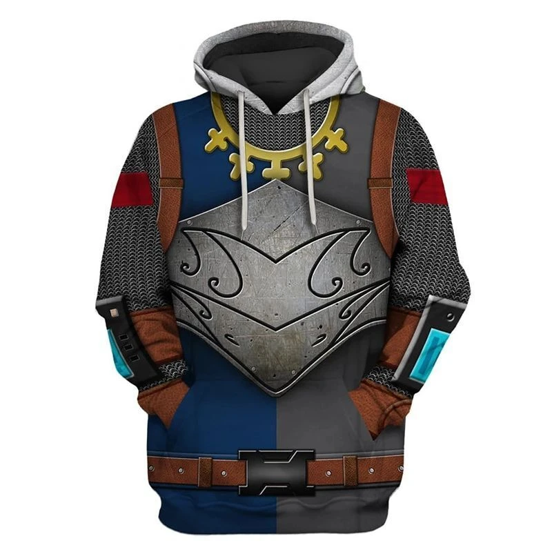 

Night Medieval Hoodie 3D Printed Seatershirt Hooded Pullover Men Tops Women Clothing Vintage Streetwear All Over Print Hoodies