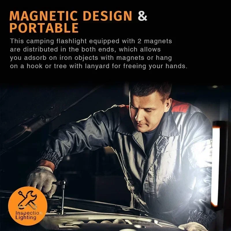 Portable Camping Emergency Lamp Rechargeable Super Bright Flashlight Magnetic Work Light Mosquito Repellent Fishing Night Light camping light portable flashlight portable lanterns camping lamp camping lantern portable work lights emergency lights portable work light portable torch portable light bulb