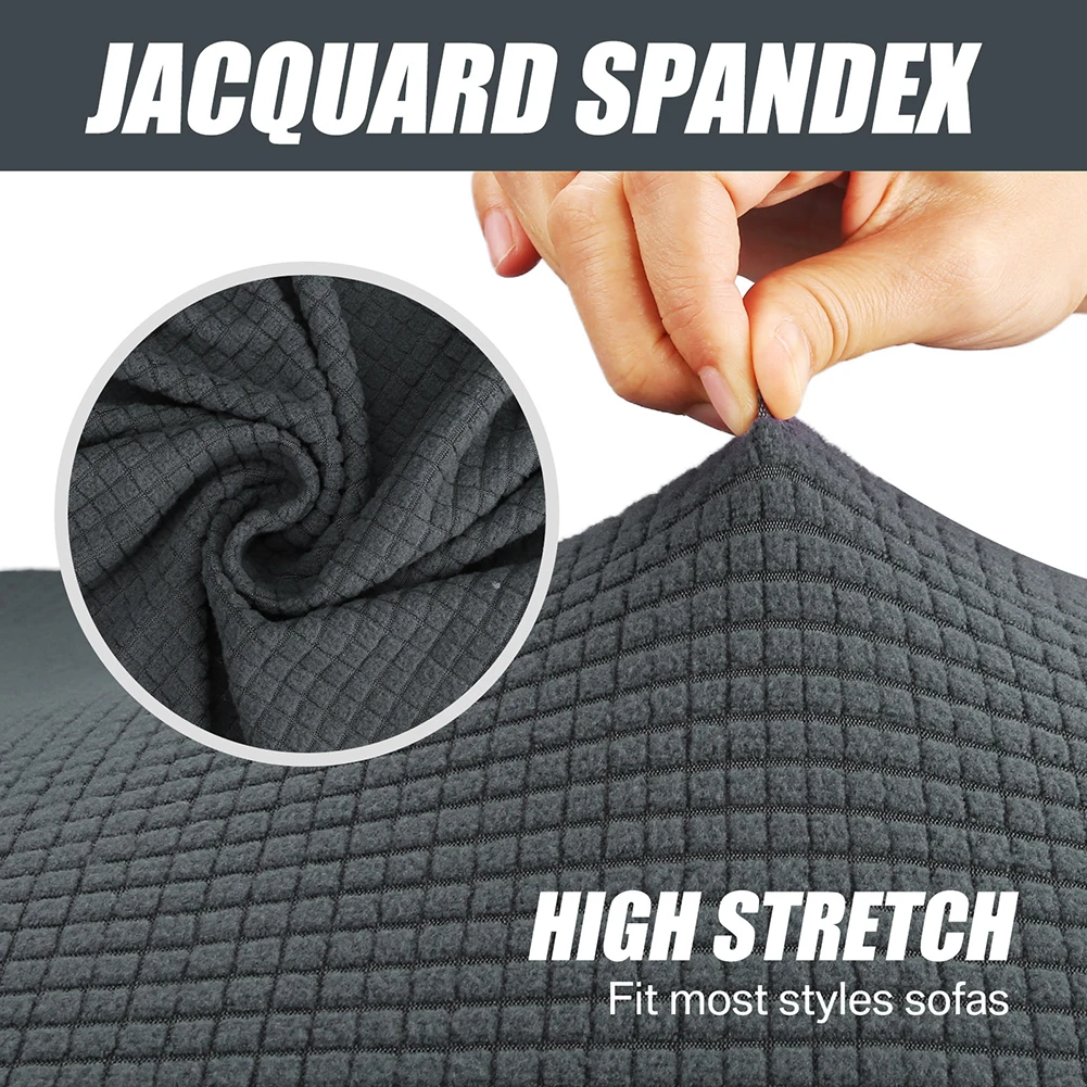 Sofa Seat Cushion Cover Elastic Furniture Protector for Pets Kids Stretch Washable Removable Slipcover Four-Seasons Avaliable 3