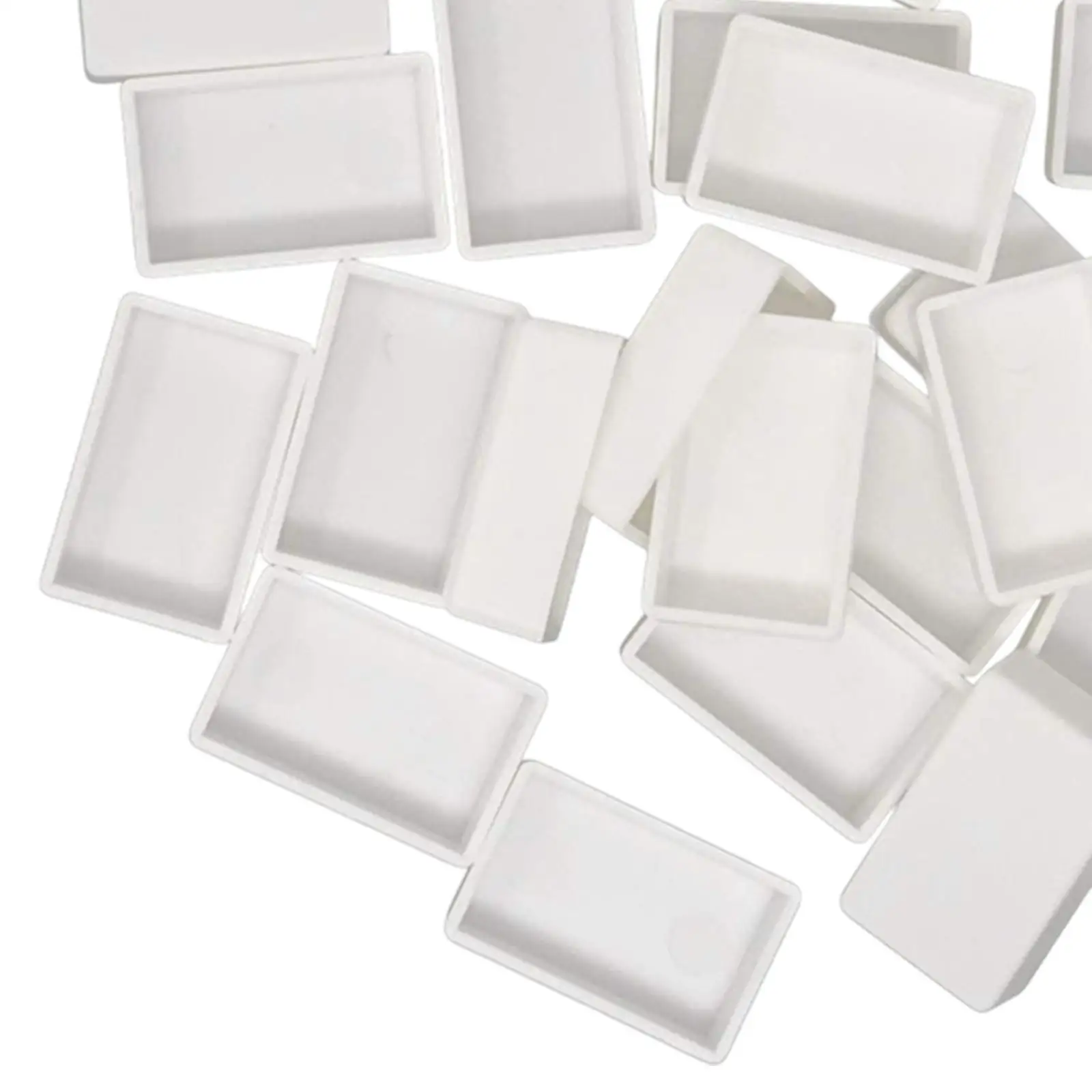 30 Pieces Empty Watercolor Full Pans Artist Paint Pans for Art Drawing Watercolour Palette Adults DIY Oils Acrylics Palette