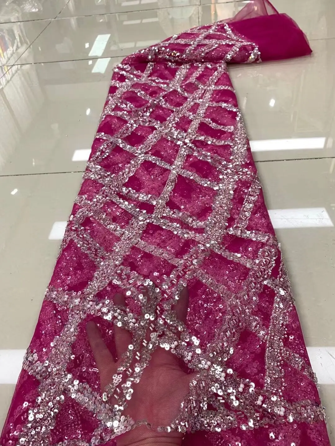 

Кружевная ткань из бисера, африканская кружевная ткань с блестками, Женская кружевная ткань для невесты, французское Сетчатое кружево