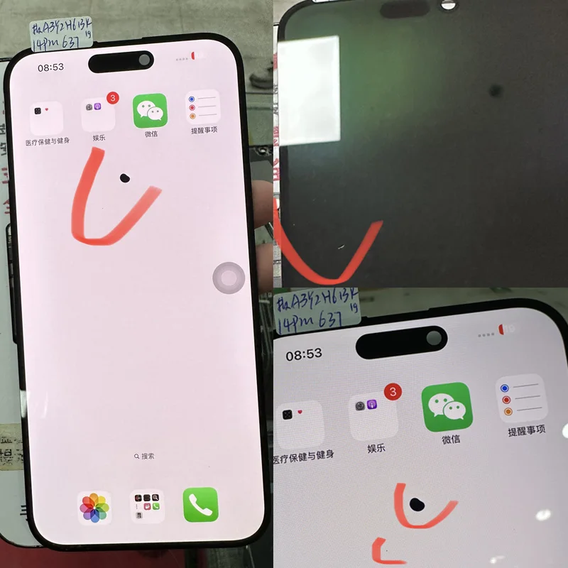 IPhone 14 Pro LCD Display Ersatz - Inklusive Reparatur Kit Für A2650 A2889 A2892 Modelle