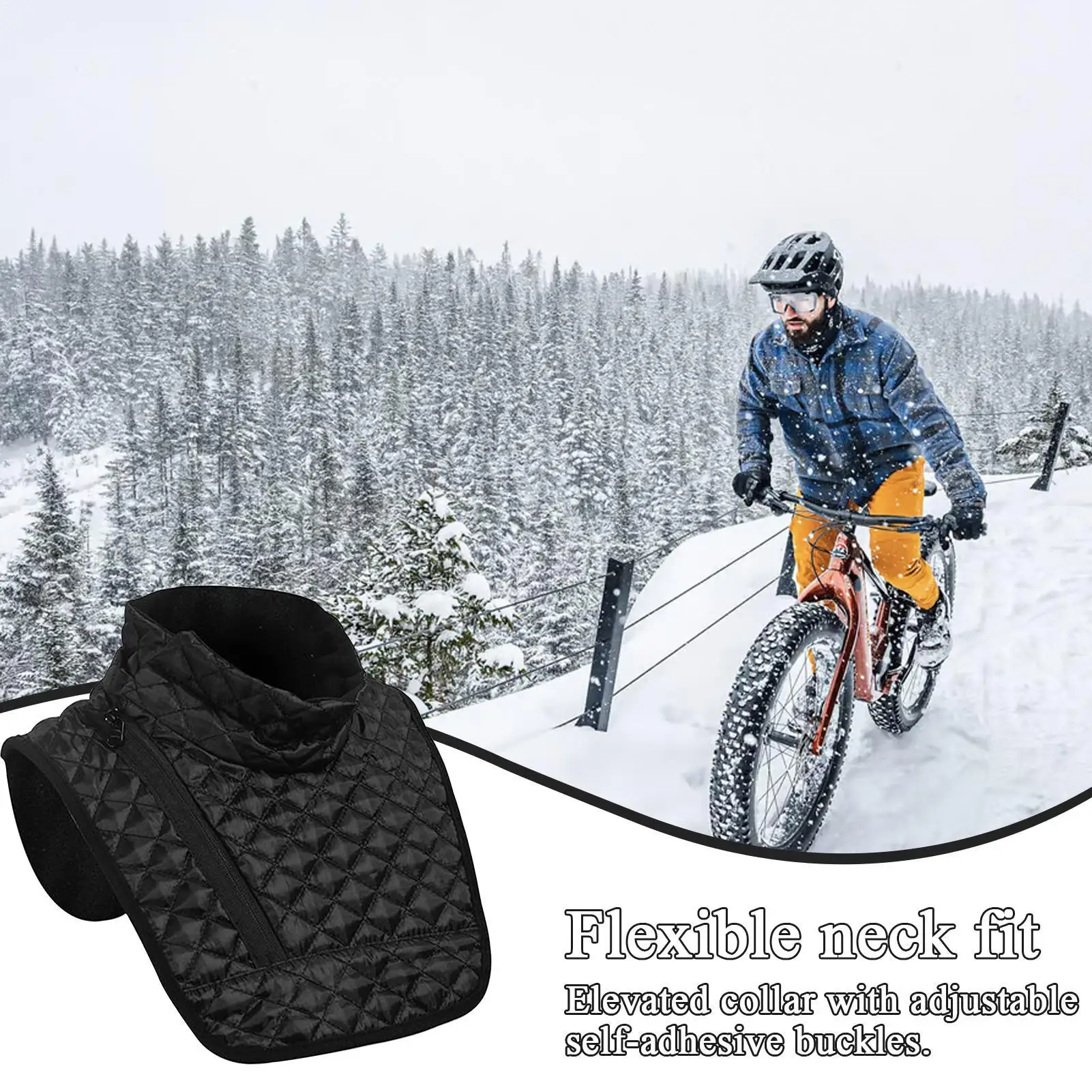 Winter Neck Gaiter Breathable Cover Chest Windproof Keep Warm Protector For Commute Motorcycle Sports Skiing Outdoor Cycling