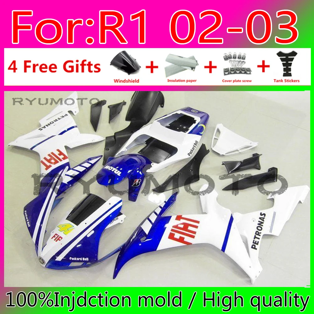

New Motorcycle Full injection mold fairings kits for YAMAHA YZF R1 2002 2003 R1 02 03 bodywork ABS fairing bule
