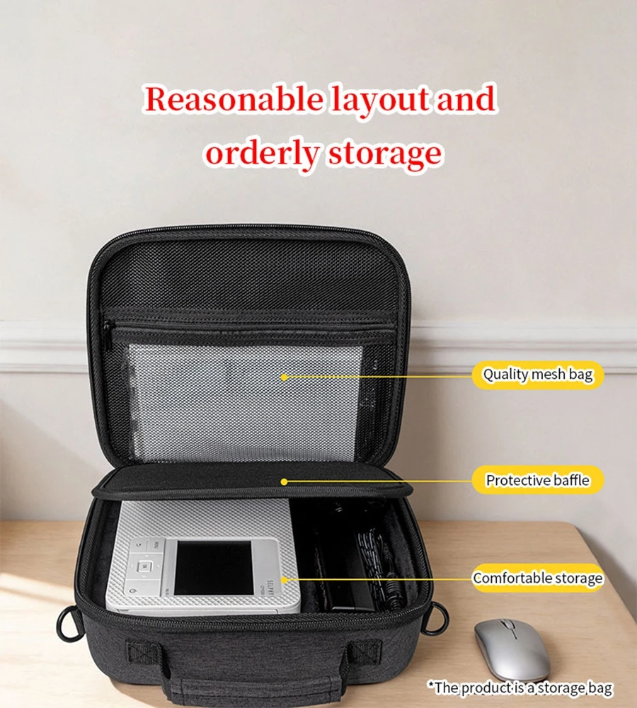 Hard EVA Storage Case for Canon SELPHY CP1500 CP1300 Printer Protect Box CP1200 CP910 CP900 Printer Portable Travel Carrying Bag