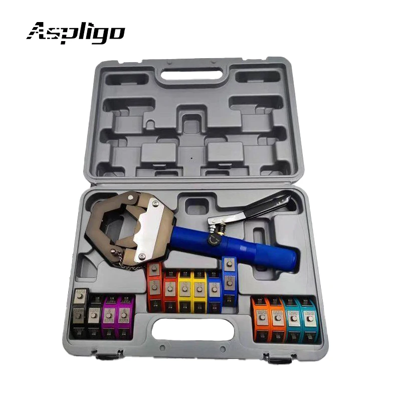 

AC Repair Tools AC Hydraulic Hose Pipe Crimper Air Conditioning Crimping Hand Tools Die Kit
