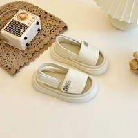 Korean Style Children Sandals Summer New Simple Design Boys Sandals Fashion Colorful Girls Hook & Loop Shoes sandalias niña 2