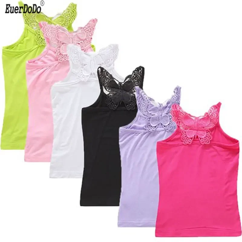 Summer Kids Underwear sleeveless Vest Modal Tops For Girls Candy Color Tank Tops Teenager Undershirt Baby Camisole Clothing