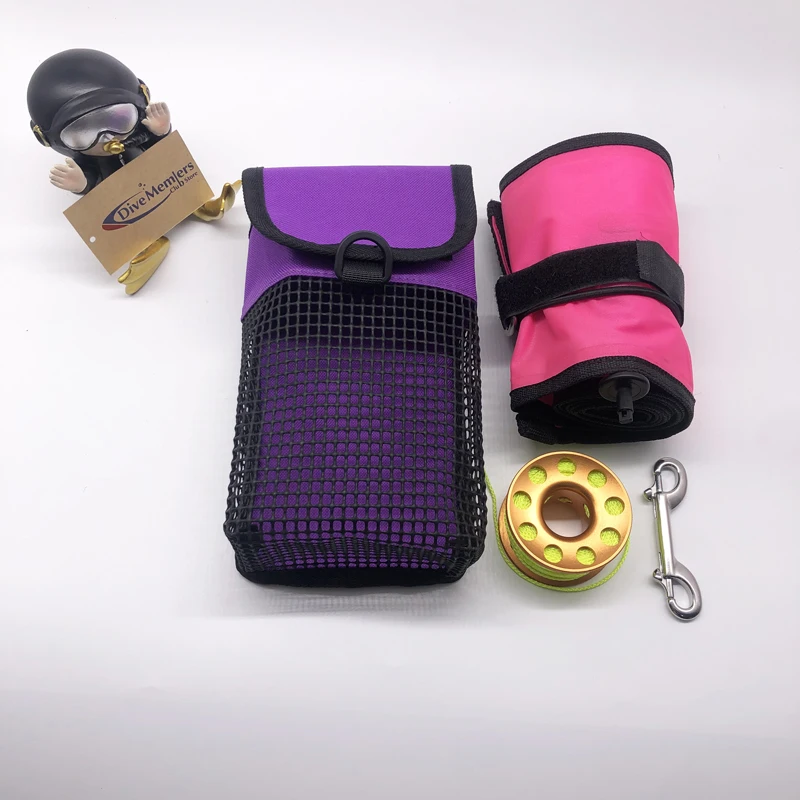 Snap Hood & SMB & Safety Marker Buoy Mesh Gear Bag