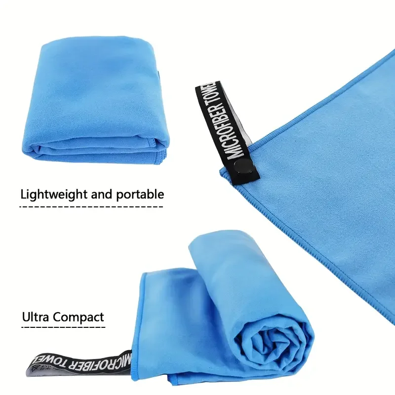 1pc Outdoor Sports Quick Drying Towel, Microfiber Swimming Towel, Non-Sticky Sand Beach Towel,Suitable for travel