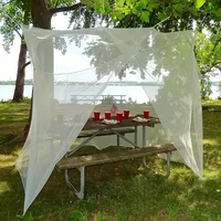 Large White Outdoor Camping Mosquito Net - Insect-Proof, Protective, Breathable, and Portable  Bedroom, Hammock, and Tent Use 5