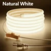 High Bright COB LED Strip Light 288leds/M EU Plug 220V 110V US Plug Outdoor Garden FOB LED Tape For Bedroom Kitchen Lighting 1