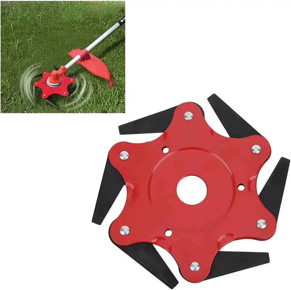 Trimmer Head Replacement for String Trimmers, Reversible Weed Eater, Brush Cutter Blades, Professional Grass Trimmer Head