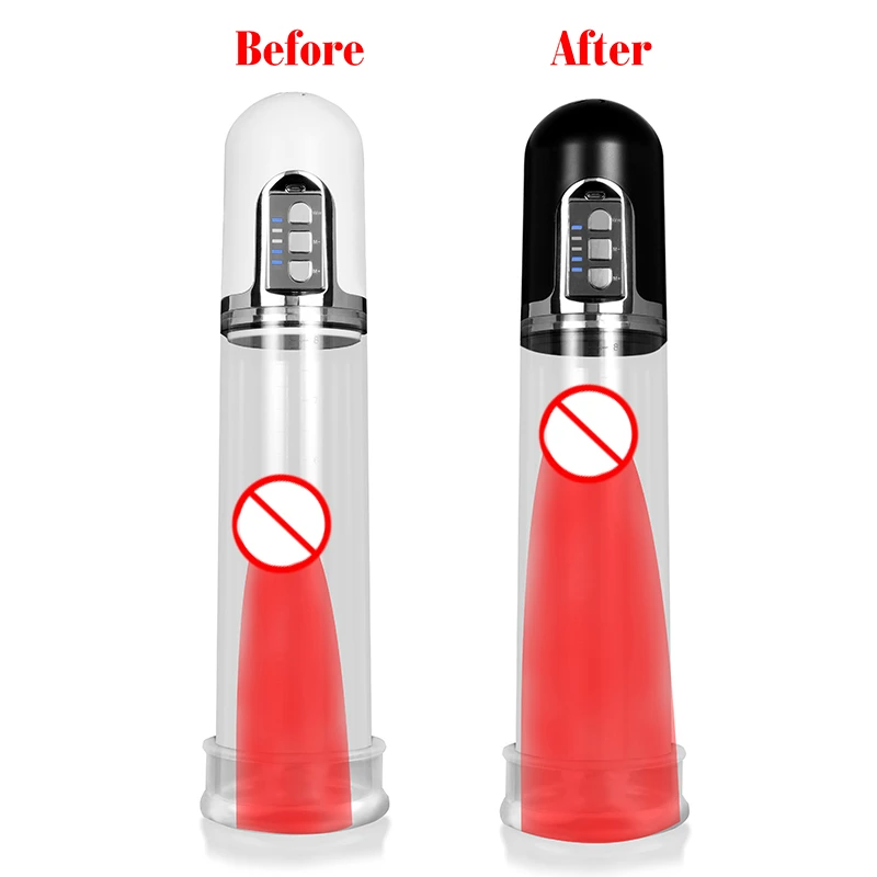 Electric Penis Pump Vacuum Pump Sex Toys for Men Penis Extender Vacuum Pump Penile Enlarger Erection Male Masturbator  photo