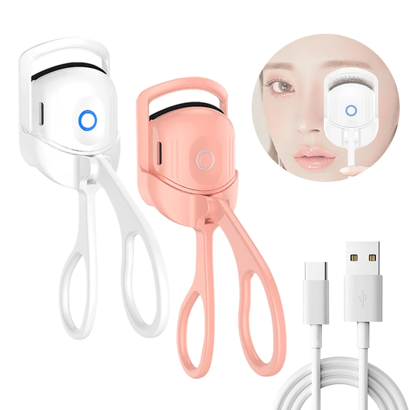 Eyelash Curler Portable Electric Heated Comb Eye Lash Perm Long Lasting