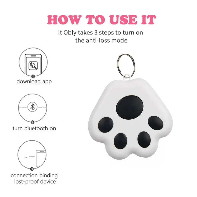 DZQ Mini Smart GPS Tracker Key Finder Locator Wireless Bluetooth Anti Lost Alarm Sensor Device Tracker For Kids Pets Car Luggage