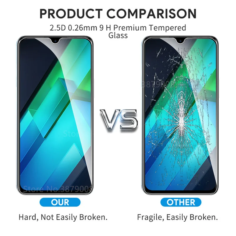 3PCS Durable Tempered Glass Screen Protector Case - Advanced Shockproof Cover for Enhanced Display Protection