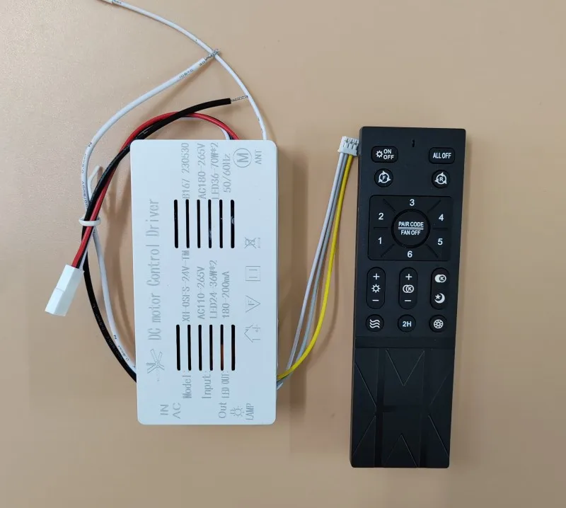 24V DC Fan Light Controller, Remote Stepless Dimming Device Variable