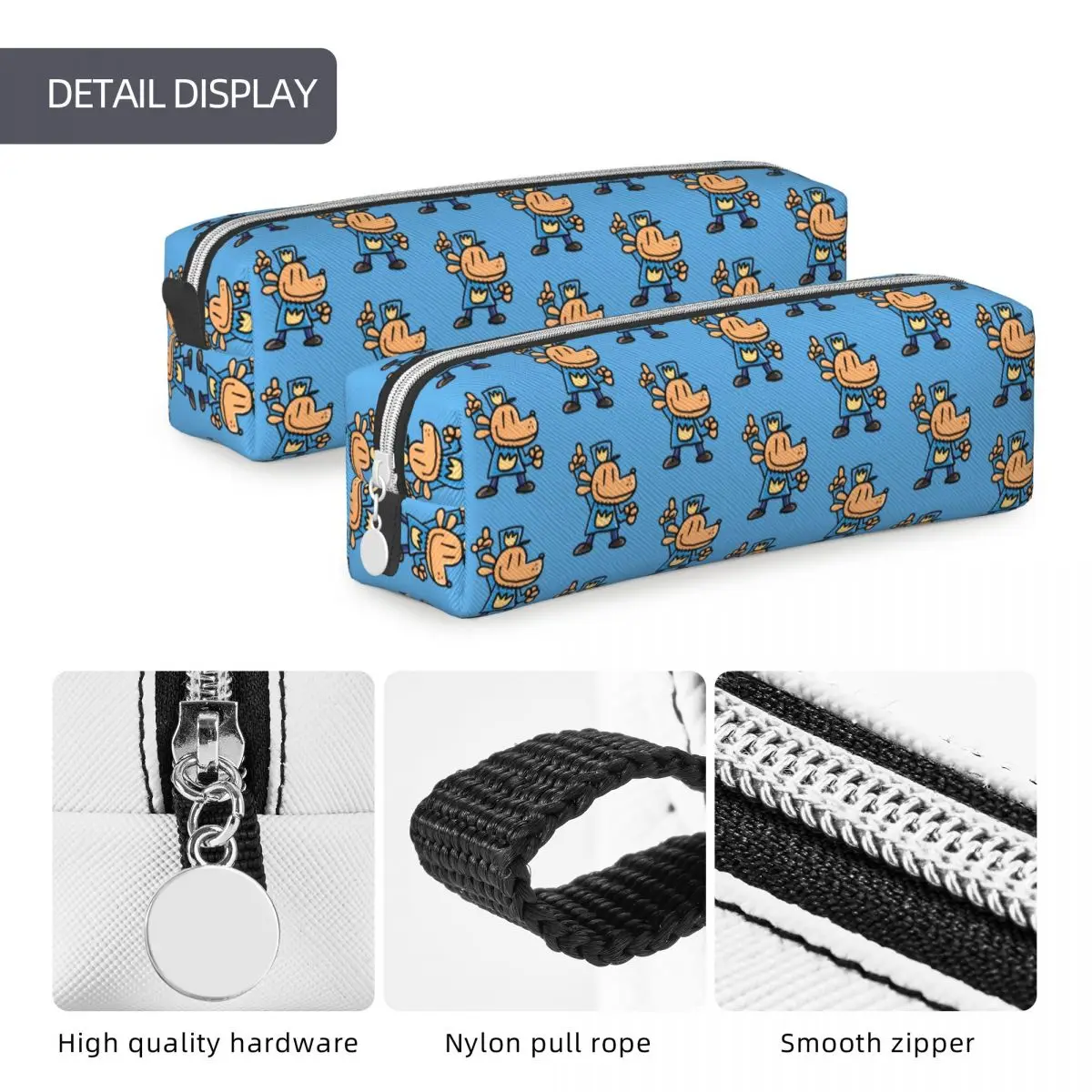 Dog Man Dogman Movie Comic Pencil Cases Cartoon Pencil Pouch Pen Box Kids Big Capacity Bags Students School Cosmetic Stationery 5