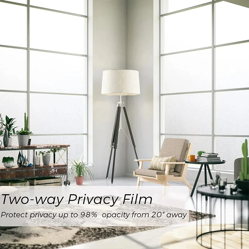 Frosted Static Cling Privacy Window Film - Pure Matte