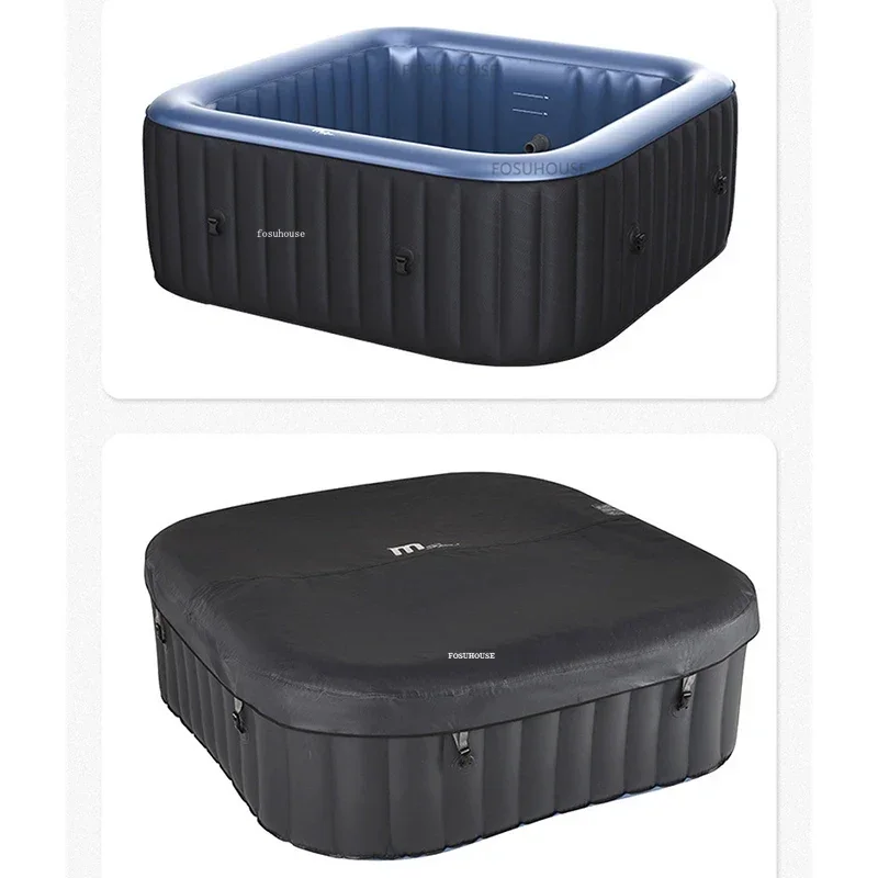 Modern Folding Adult Bath Household Bedroom Inflatable Bathtub Spa Sauna Room Portable Outdoor Folding Bathtub Whirlpool 5